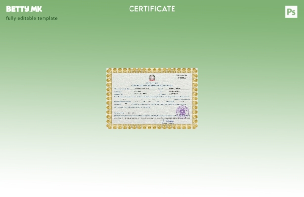 Модерен стил Италијански шаблон за PSD шаблон за брачен лист